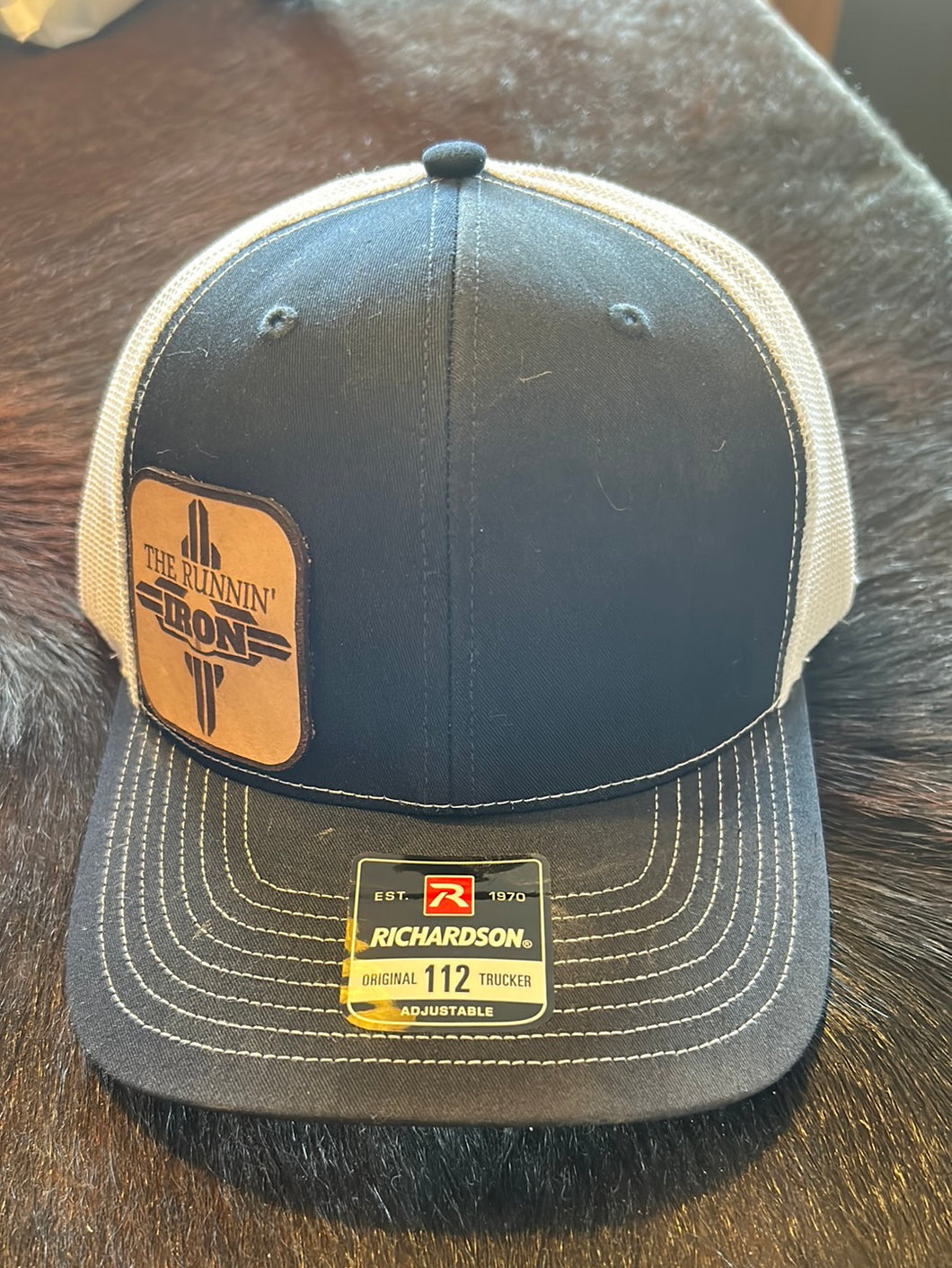 Richardson cap with leather patch
