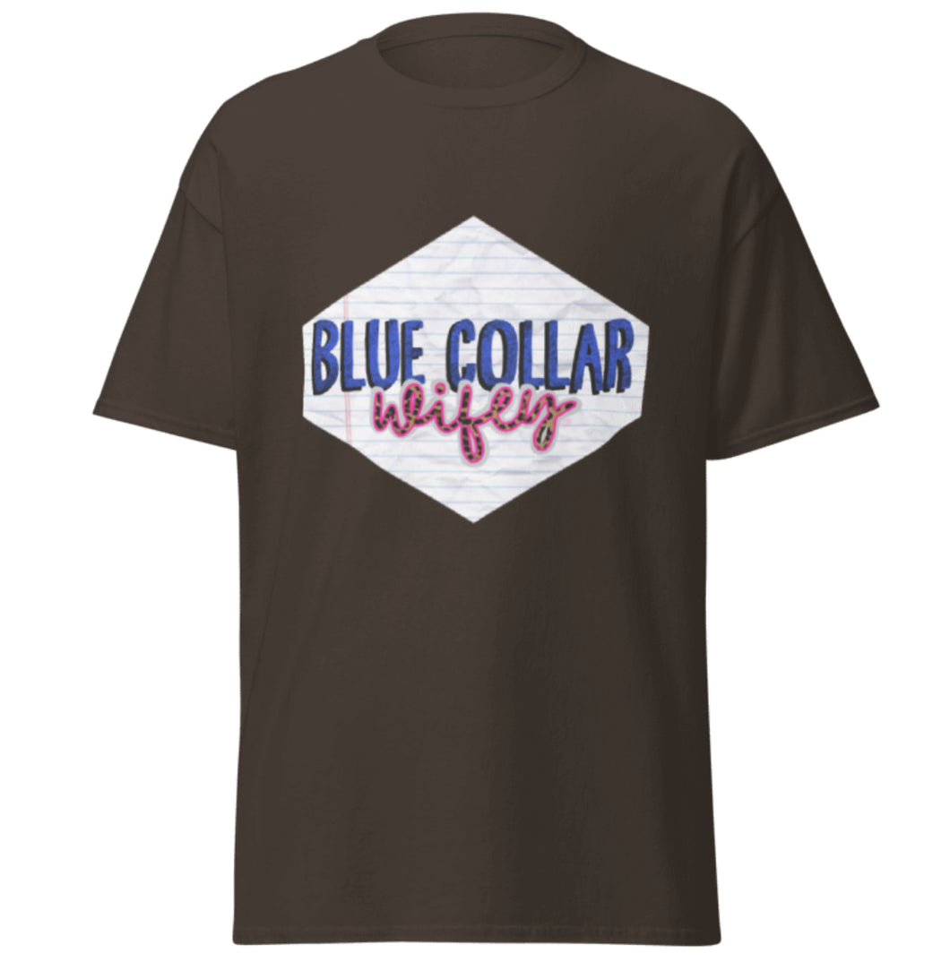 Blue collar wifey tee