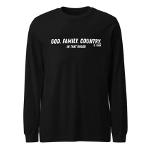 Load image into Gallery viewer, God family country shirt
