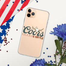 Load image into Gallery viewer, Coors &amp; Cattle Clear Case for iPhone®
