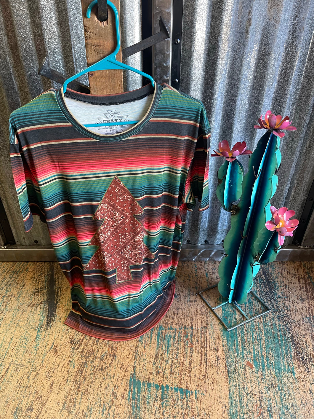 Serape Christmas tee