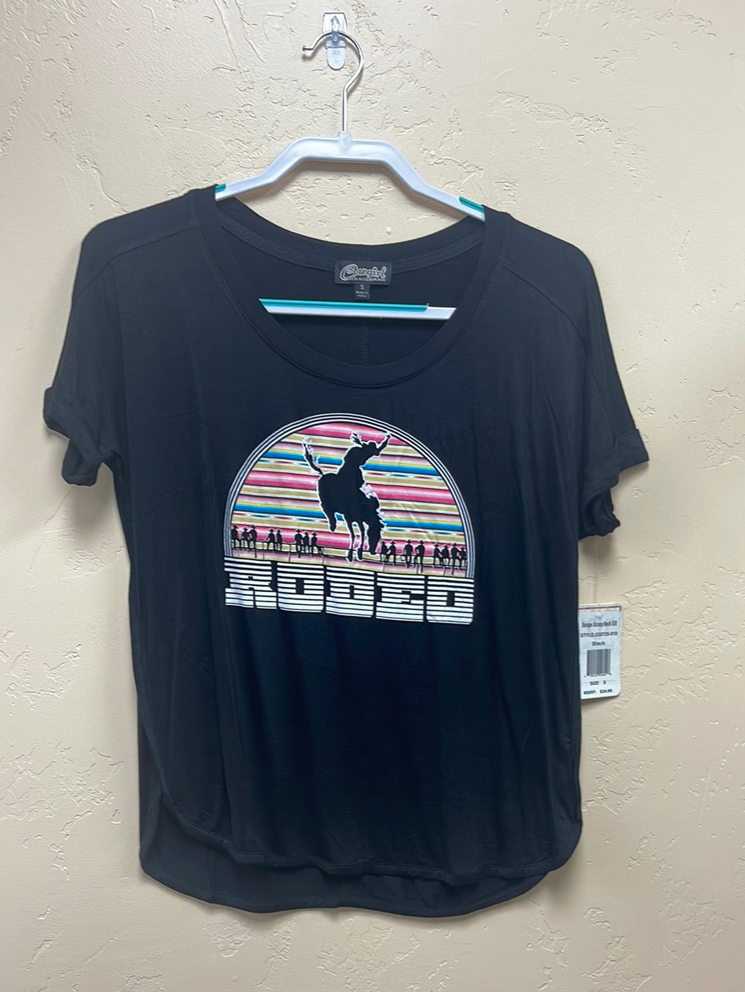 Serape scoop neck tee